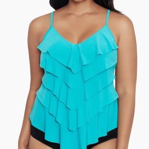 Trimshaper Rachel Tankini Ocean Blue Size 10